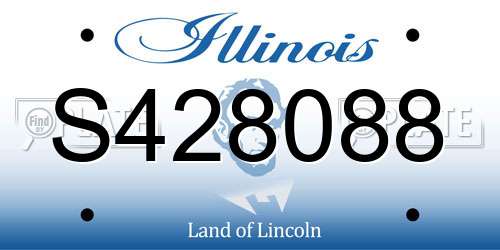 S428088 Illinois License Plate