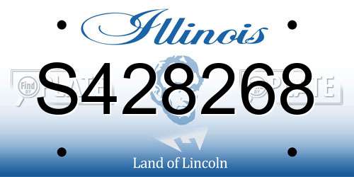 S428268 Illinois License Plate