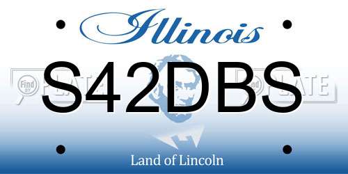 S42DBS Illinois License Plate