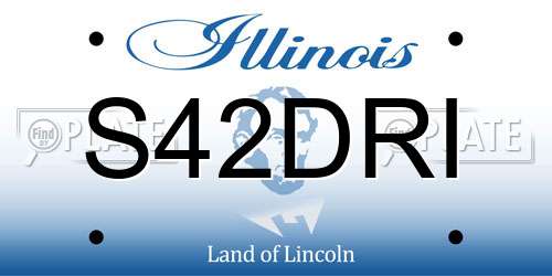 S42DRI Illinois License Plate