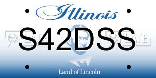 S42DSS Illinois License Plate