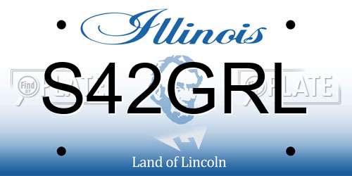 S42GRL Illinois License Plate