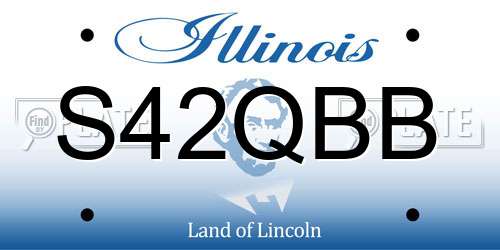 S42QBB Illinois License Plate