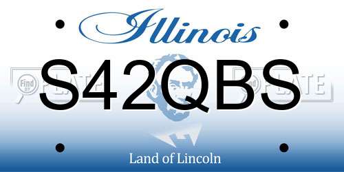 S42QBS Illinois License Plate