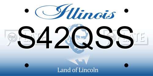 S42QSS Illinois License Plate