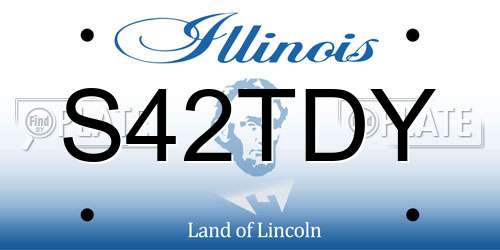S42TDY Illinois License Plate
