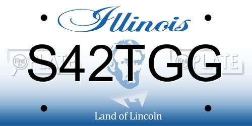 S42TGG Illinois License Plate