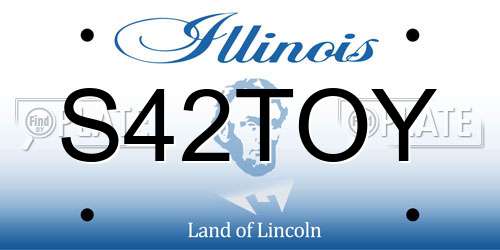 S42TOY Illinois License Plate