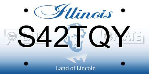 S42TQY Illinois License Plate