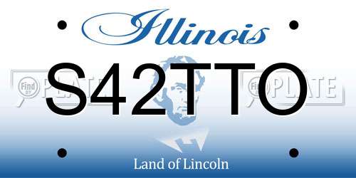 S42TTO Illinois License Plate