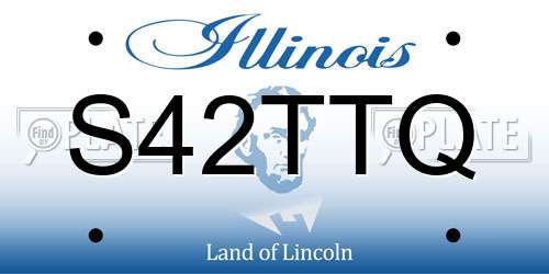 S42TTQ Illinois License Plate