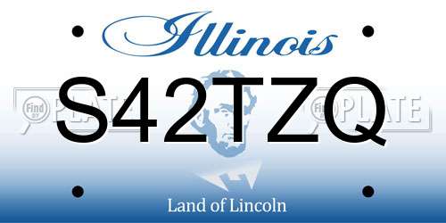 S42TZQ Illinois License Plate