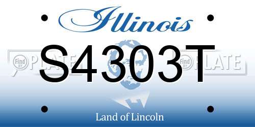 S4303T Illinois License Plate