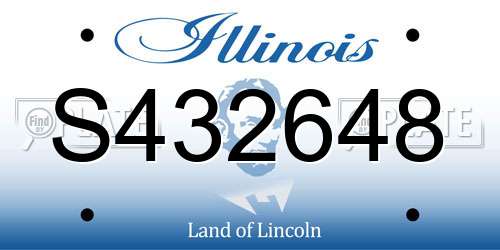 S432648 Illinois License Plate