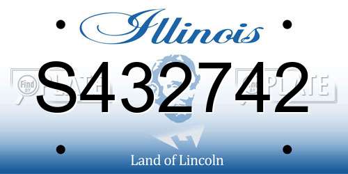 S432742 Illinois License Plate