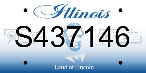 S437146 Illinois License Plate