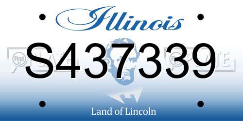 S437339 Illinois License Plate