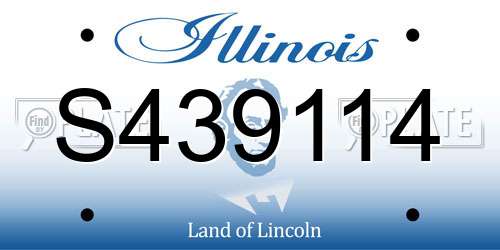 S439114 Illinois License Plate