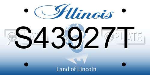 S43927T Illinois License Plate