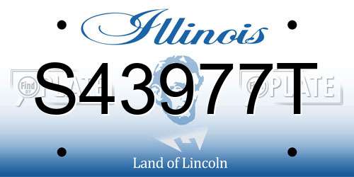 S43977T Illinois License Plate