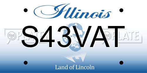 S43VAT Illinois License Plate