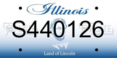 S440126 Illinois License Plate