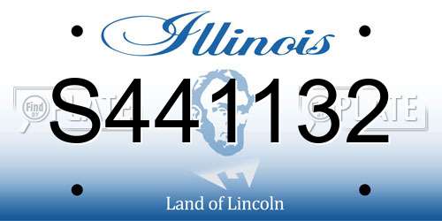 S441132 Illinois License Plate
