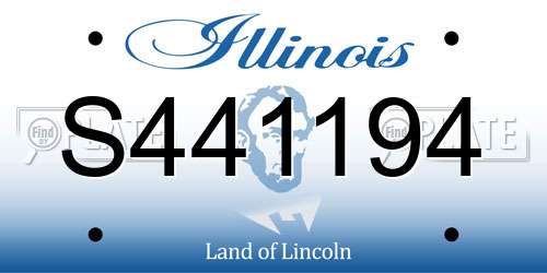 S441194 Illinois License Plate