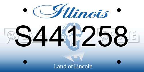 S441258 Illinois License Plate