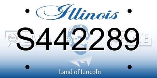 S442289 Illinois License Plate