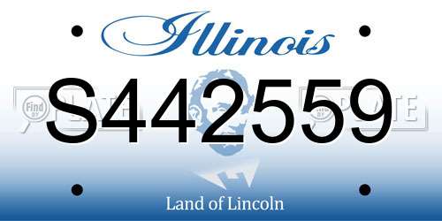 S442559 Illinois License Plate