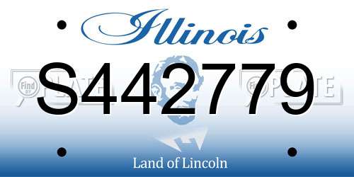 S442779 Illinois License Plate