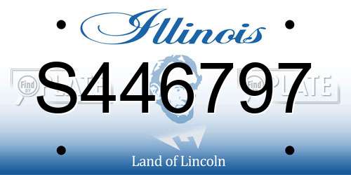 S446797 Illinois License Plate