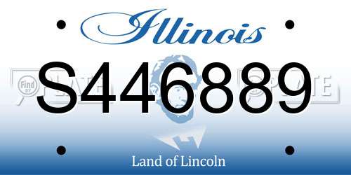 S446889 Illinois License Plate