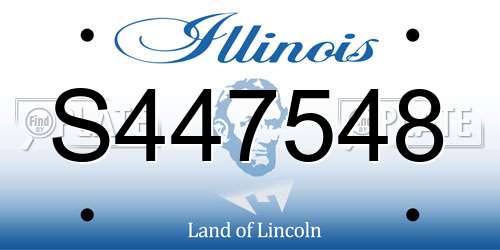 S447548 Illinois License Plate