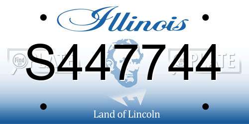 S447744 Illinois License Plate