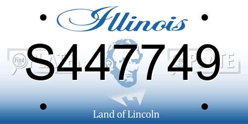 S447749 Illinois License Plate