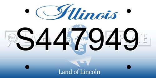 S447949 Illinois License Plate