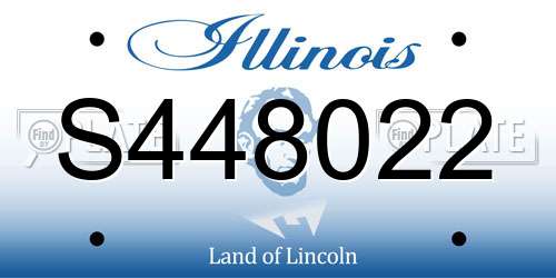 S448022 Illinois License Plate