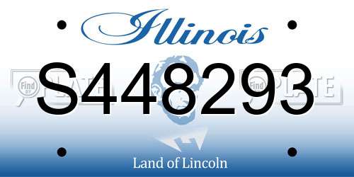 S448293 Illinois License Plate
