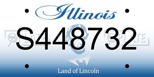 S448732 Illinois License Plate