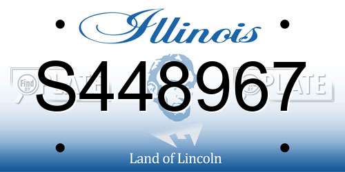 S448967 Illinois License Plate