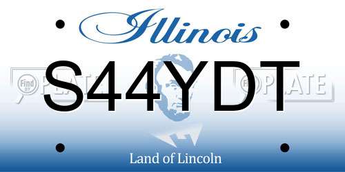 S44YDT Illinois License Plate