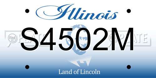 S4502M Illinois License Plate
