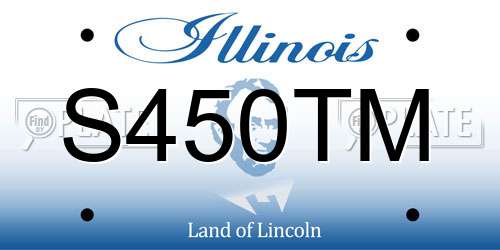 S450TM Illinois License Plate