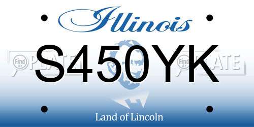 S450YK Illinois License Plate