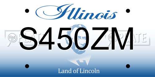 S450ZM Illinois License Plate
