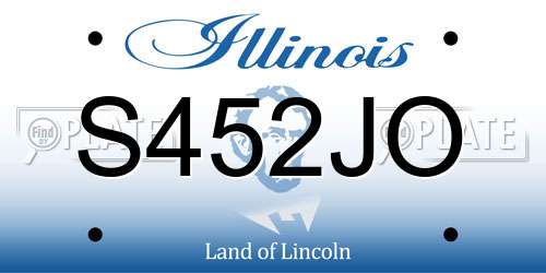 S452JO Illinois License Plate