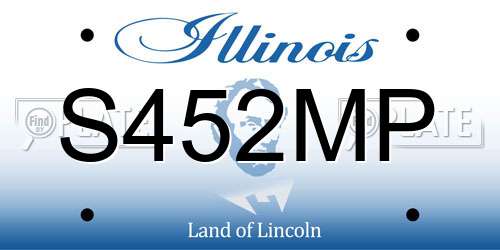 S452MP Illinois License Plate