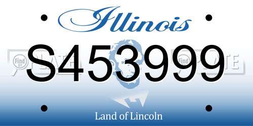 S453999 Illinois License Plate